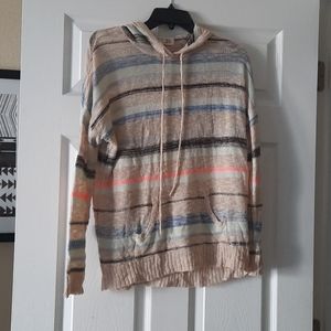 Pink rose Hoodie multi colored